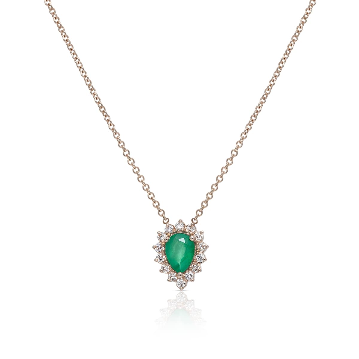 vintage pear shape necklace