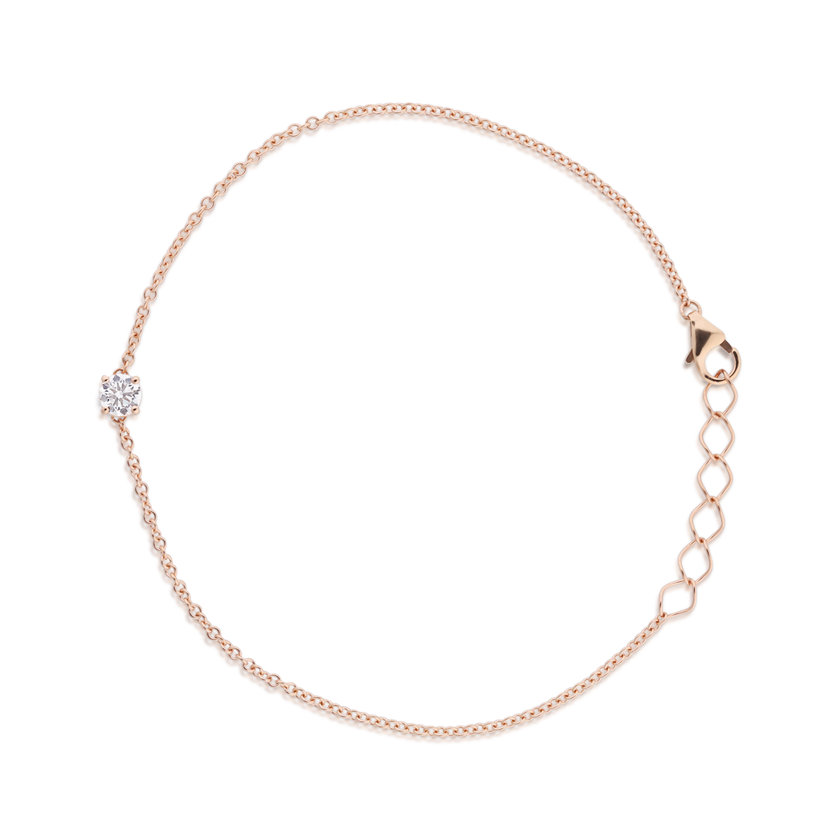Round diamond bracelet