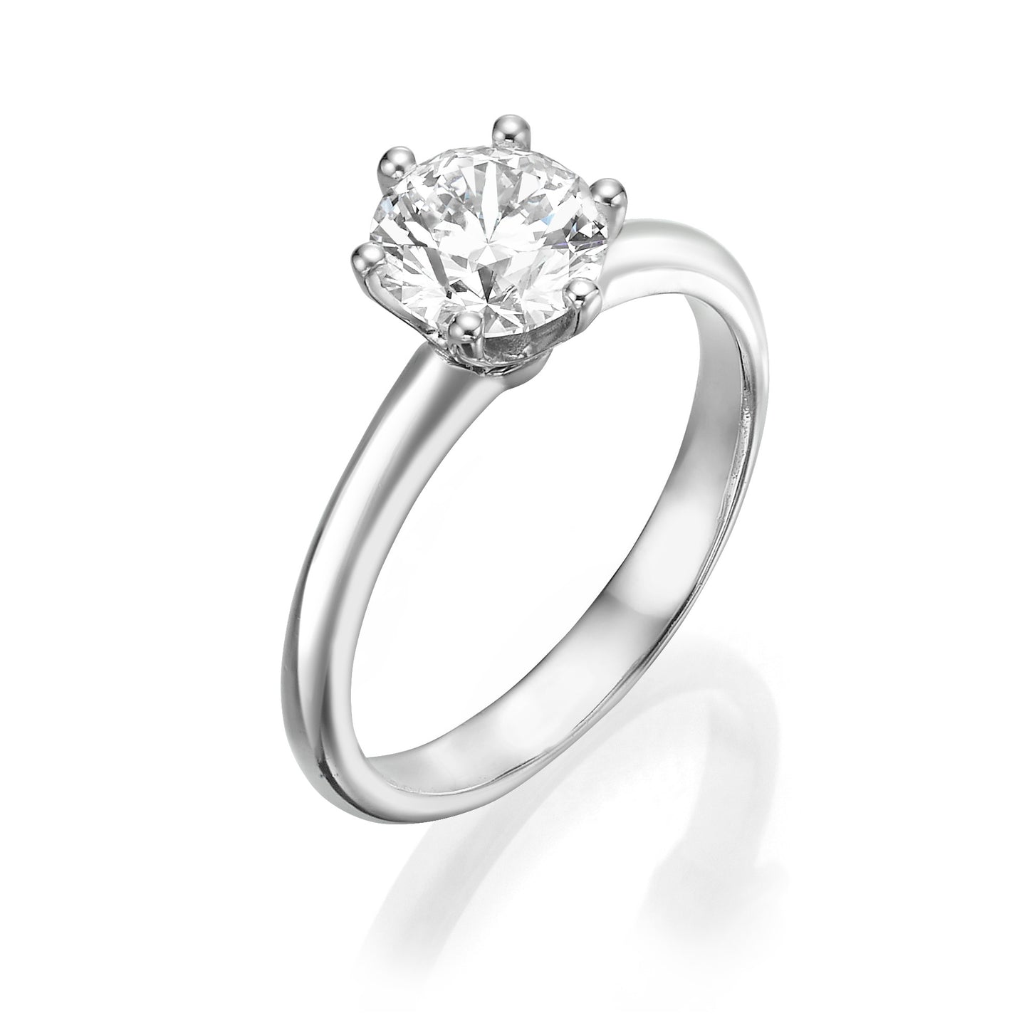 Central Round Diamond Ring