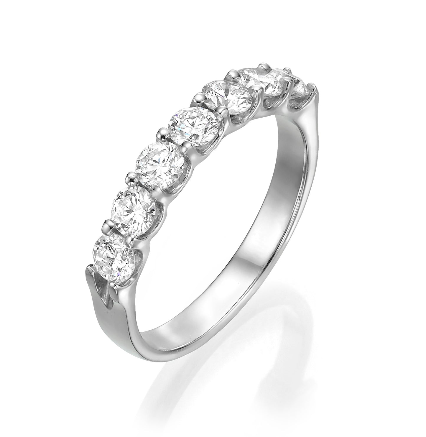 Classic row 1.50 carat ring