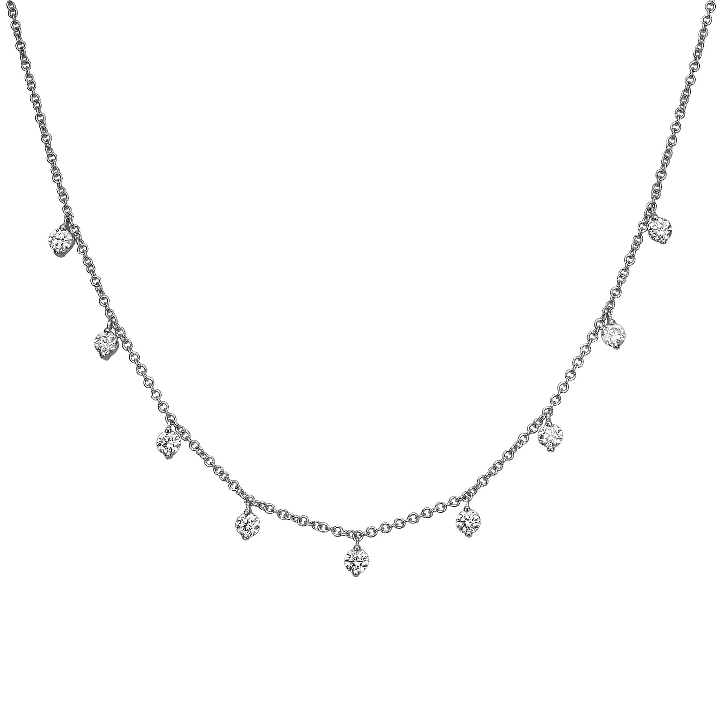 9 diamonds necklace