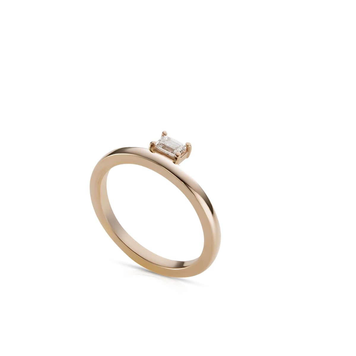 Buguette diamond ring