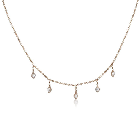 Five chandeliers necklace