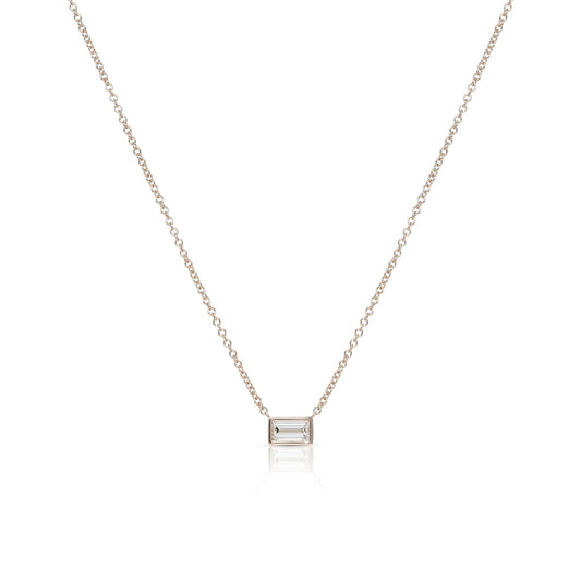 Emerald cut necklace