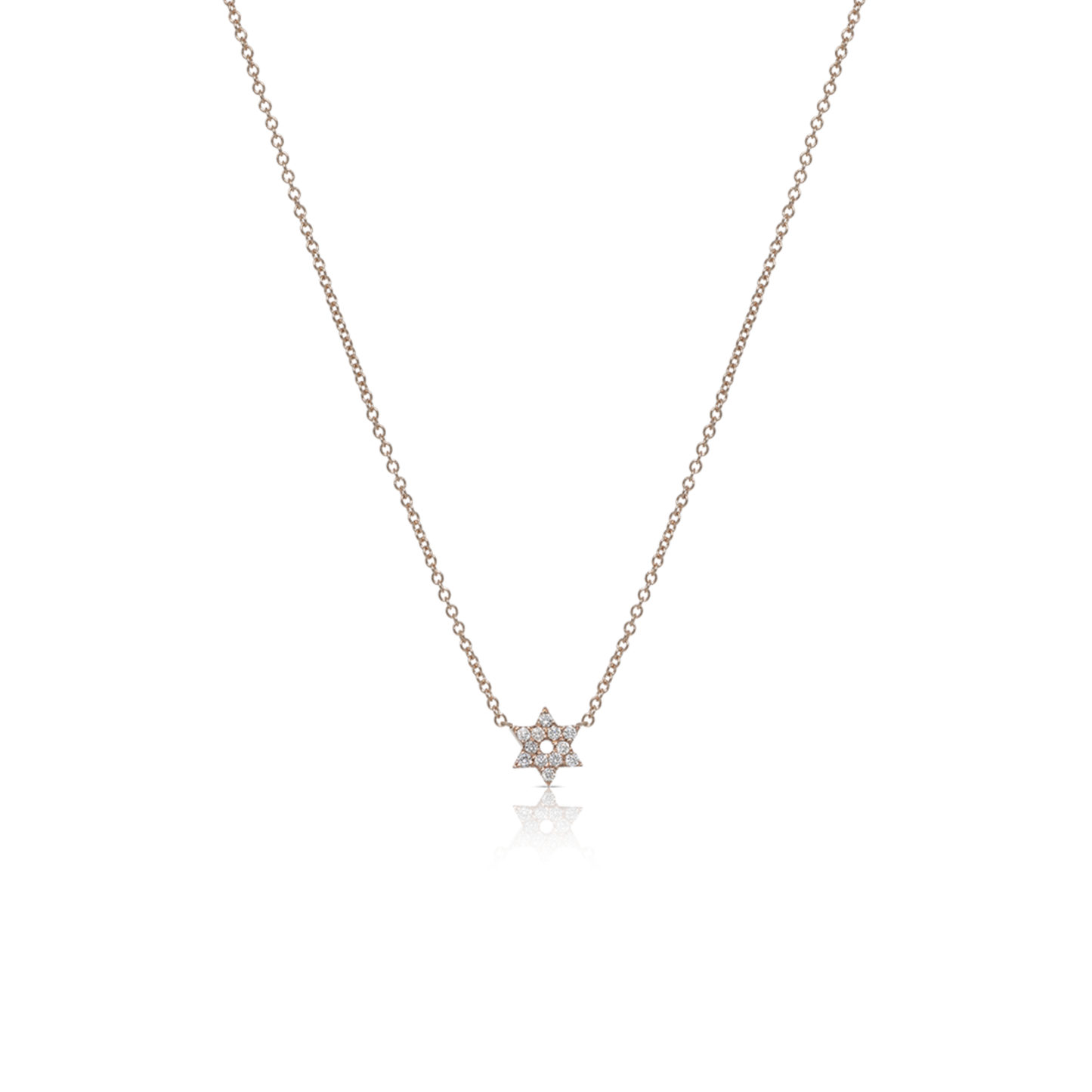 Star of david diamond necklace