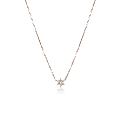 Star of david diamond necklace