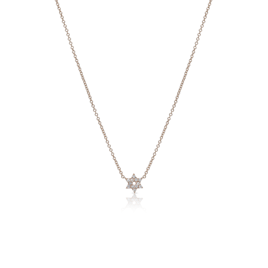 Star of david diamond necklace