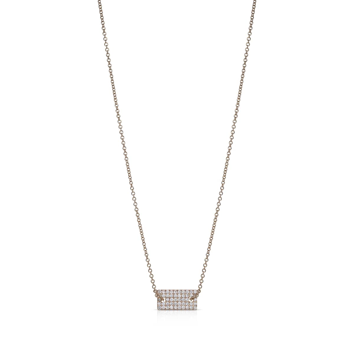 Diamond plate necklace