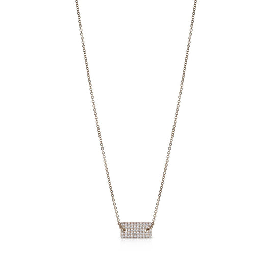 Diamond plate necklace