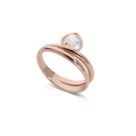 heart stone ring