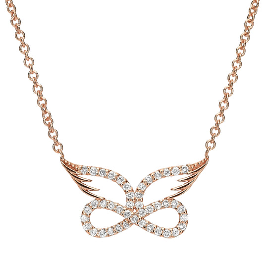 Angel infinity necklace