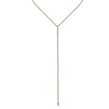 Row diamonds necklace