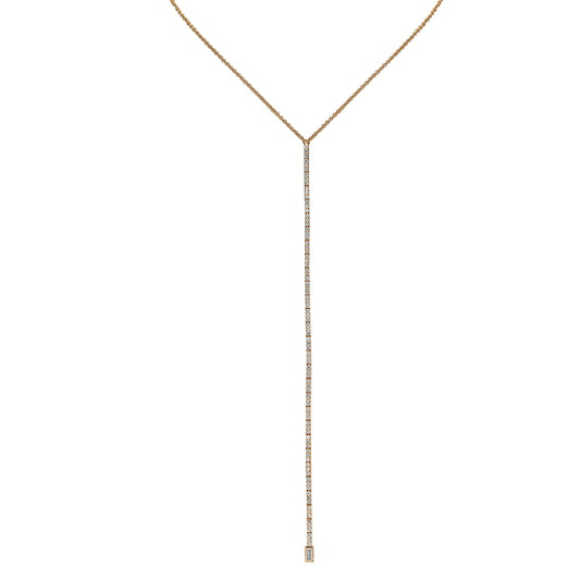 Row diamonds necklace