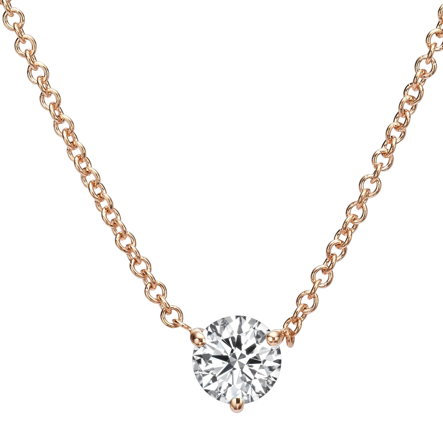 Round Solitaire 0.50 carat Necklace