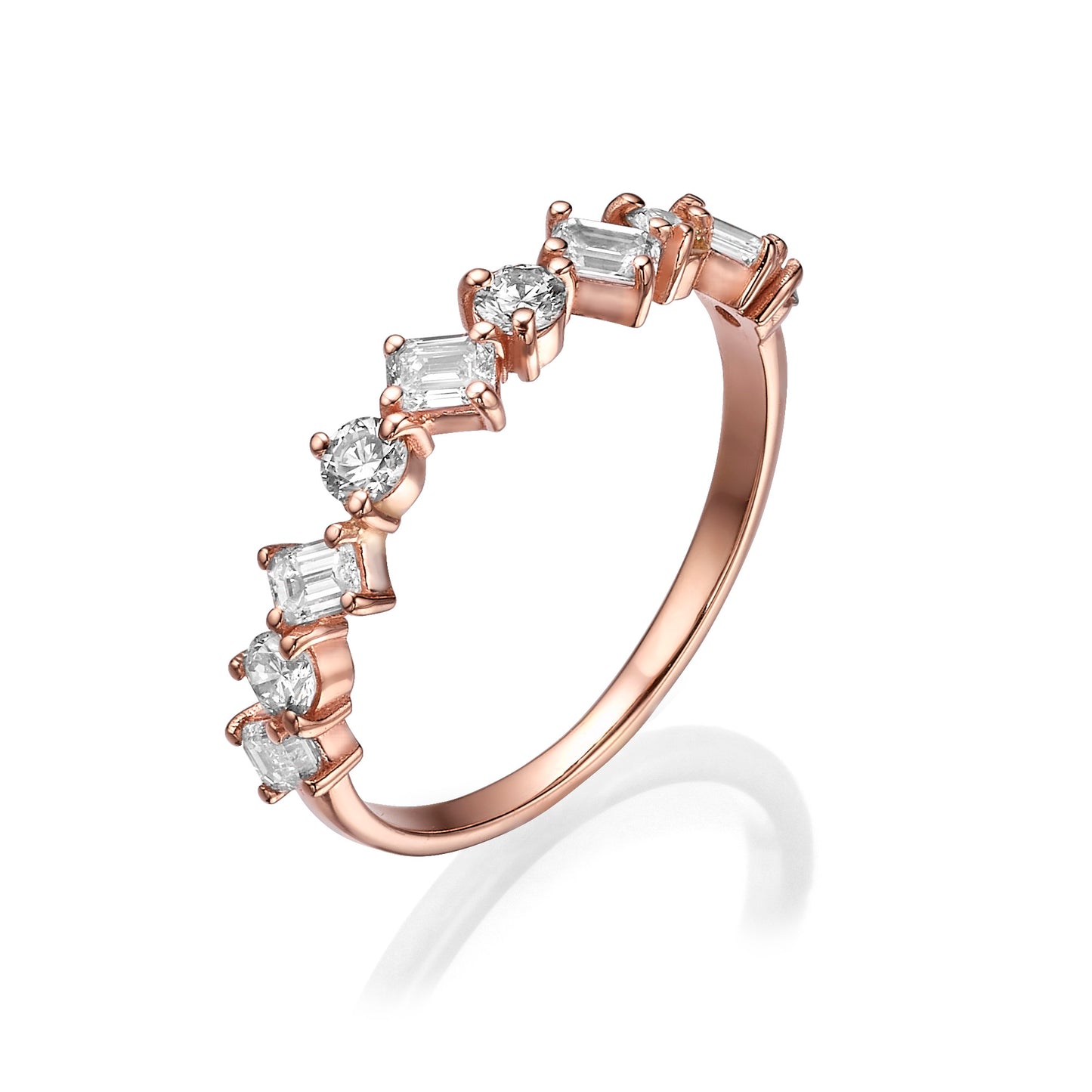 Multi stone eternity ring