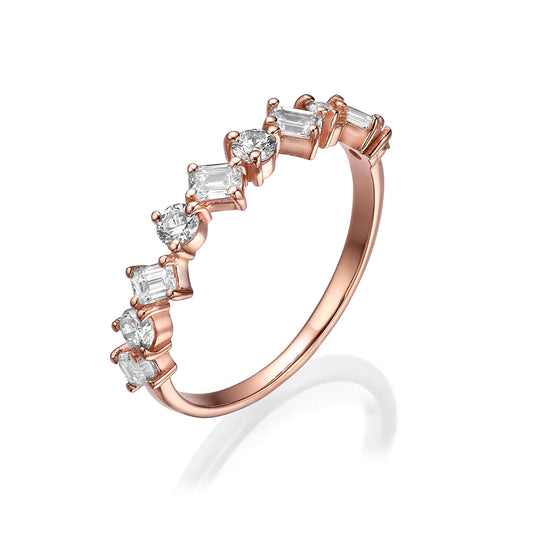 Multi stone eternity ring
