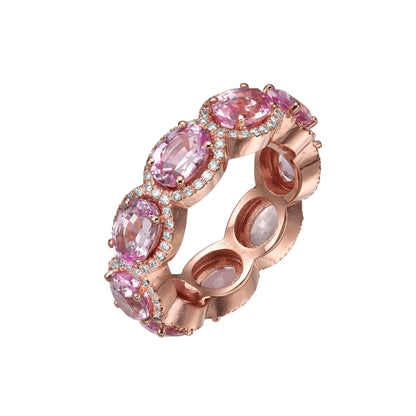 9 morganite ring