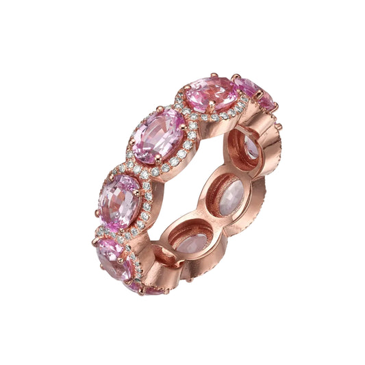 9 morganite ring