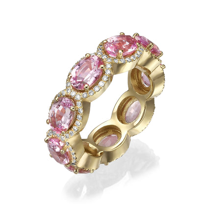 9 morganite ring