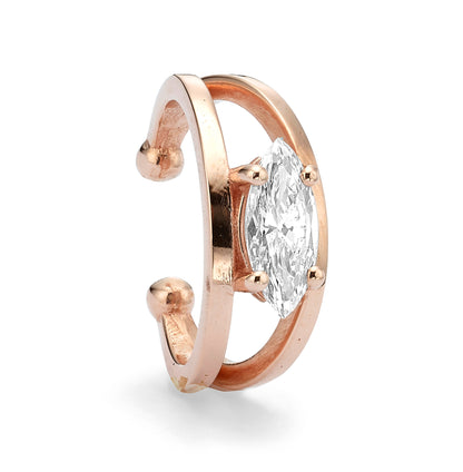 Helix marquise earring