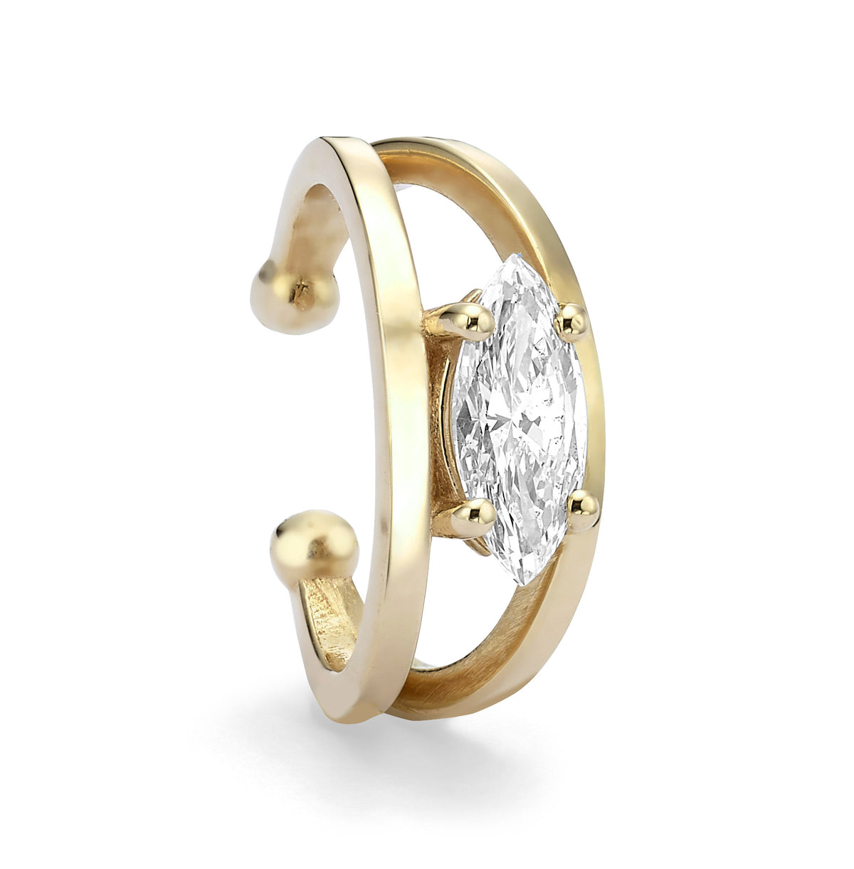 Helix marquise earring