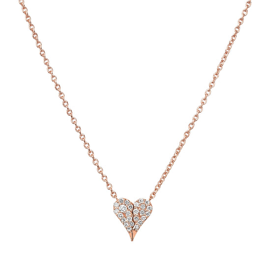 Heart diamond necklace
