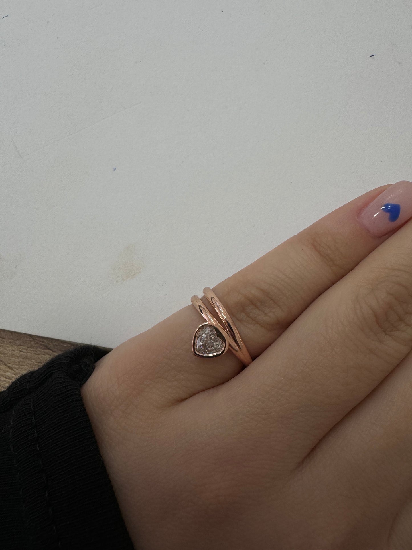 heart stone ring