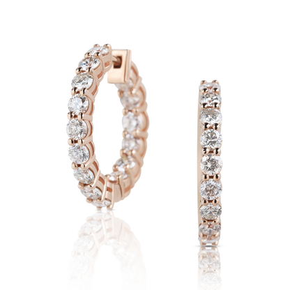 inside out diamonds earrings