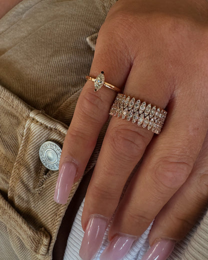 marquises 3 diamonds ring
