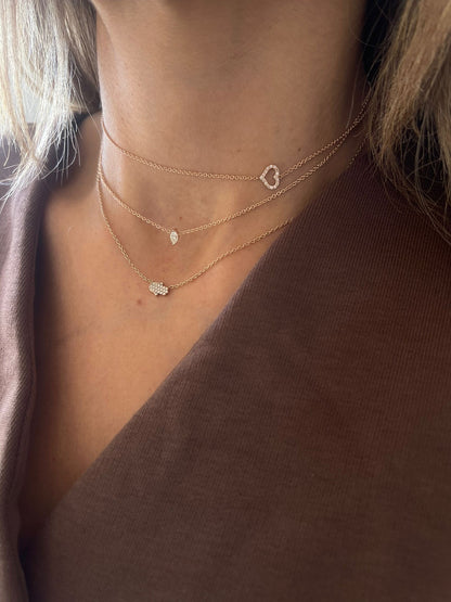 Hollow heart Necklace