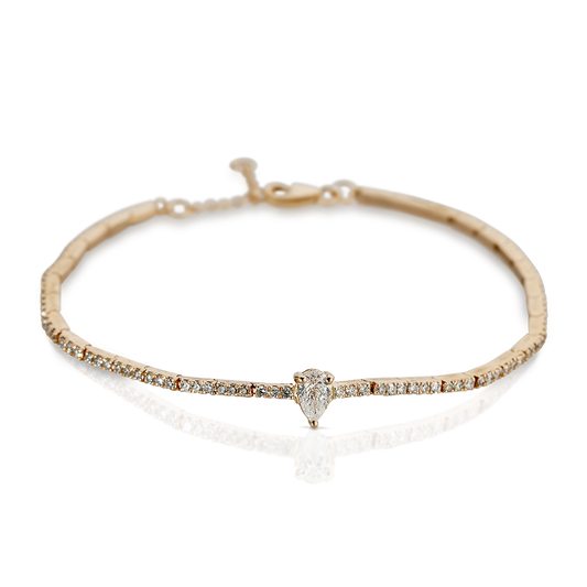 Tennis drop bracelet