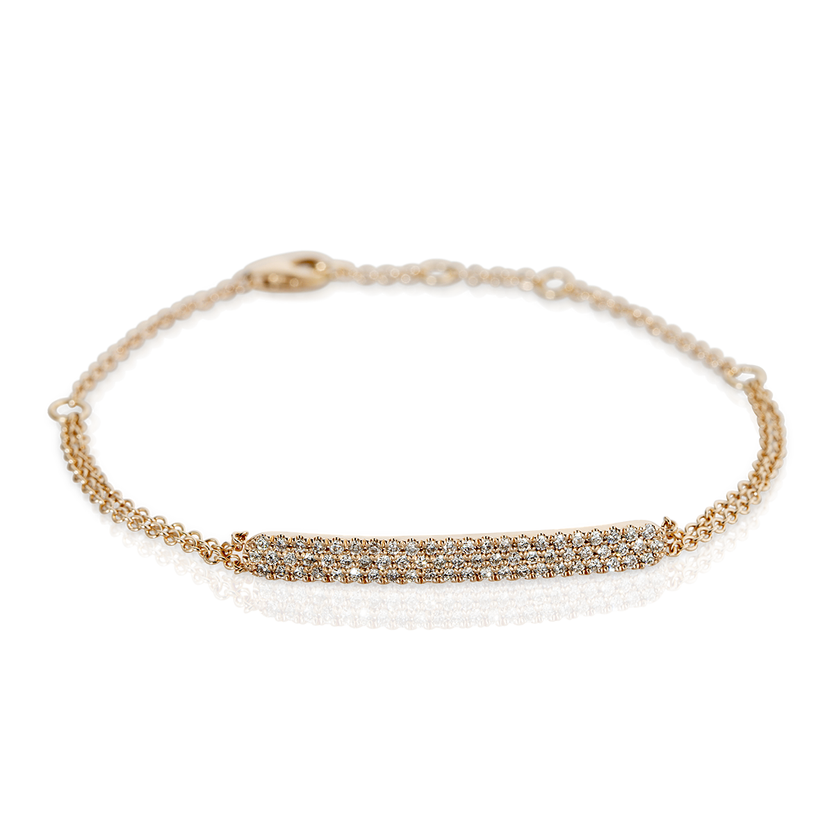 3 Stripe diamonds bracelet