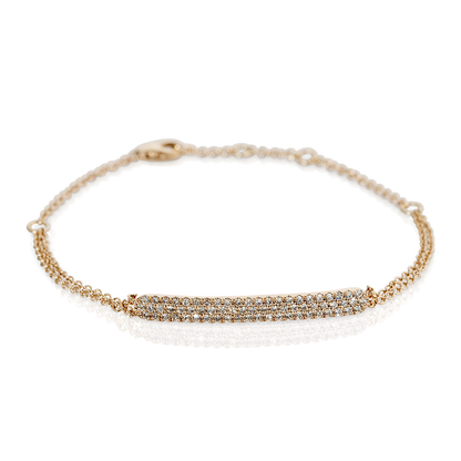 3 Stripe diamonds bracelet