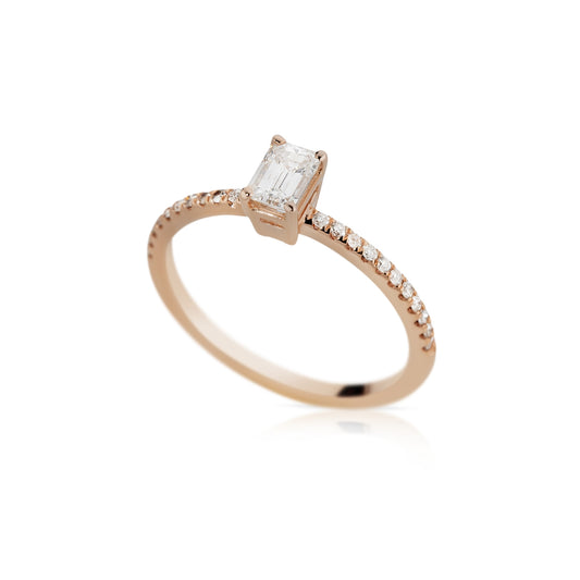 square row diamond ring