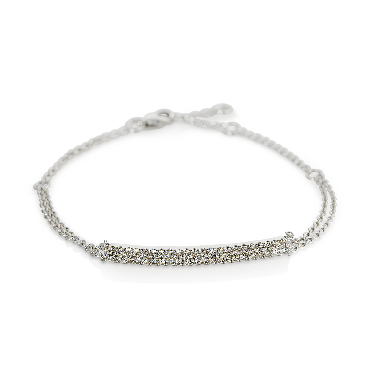 3 Stripe diamonds bracelet