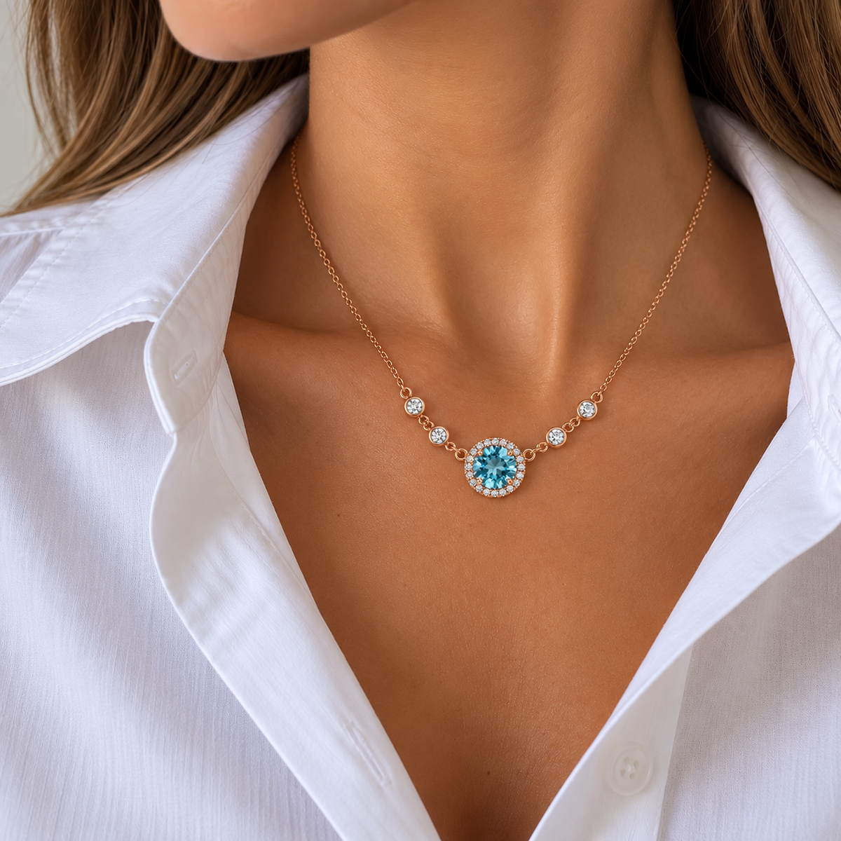 Blue necklace