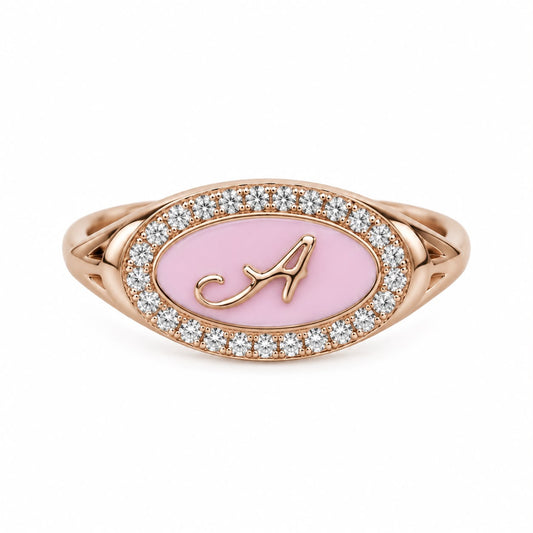 Signet ring with letter